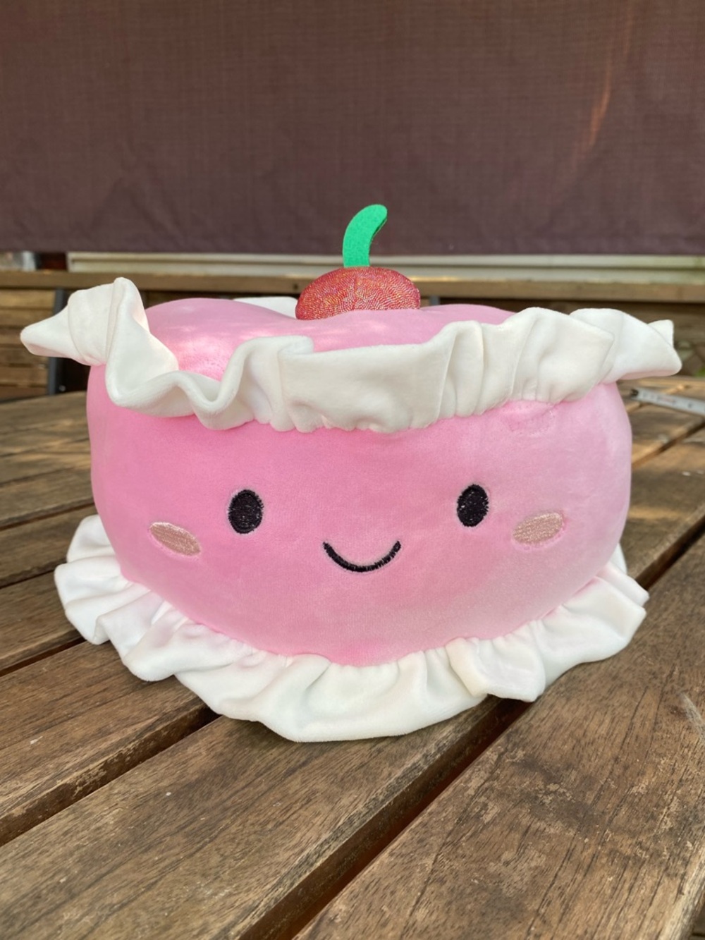 NWT Plush Toy Pink Smiling Cake Heart DanDee Kawaii Jelly Cat Y2K Valentines